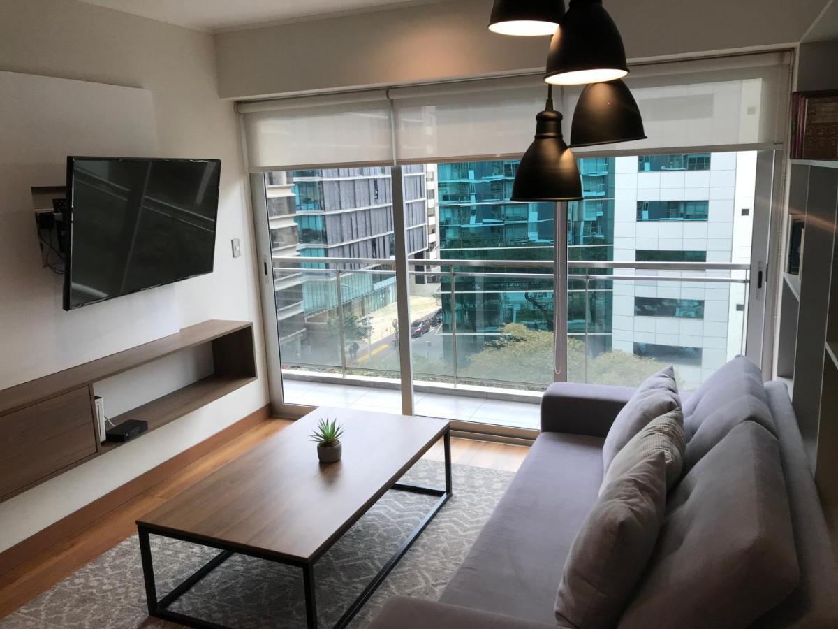 Hermoso Apartamento Con Piscina Miraflores- Canvas Lima Dış mekan fotoğraf