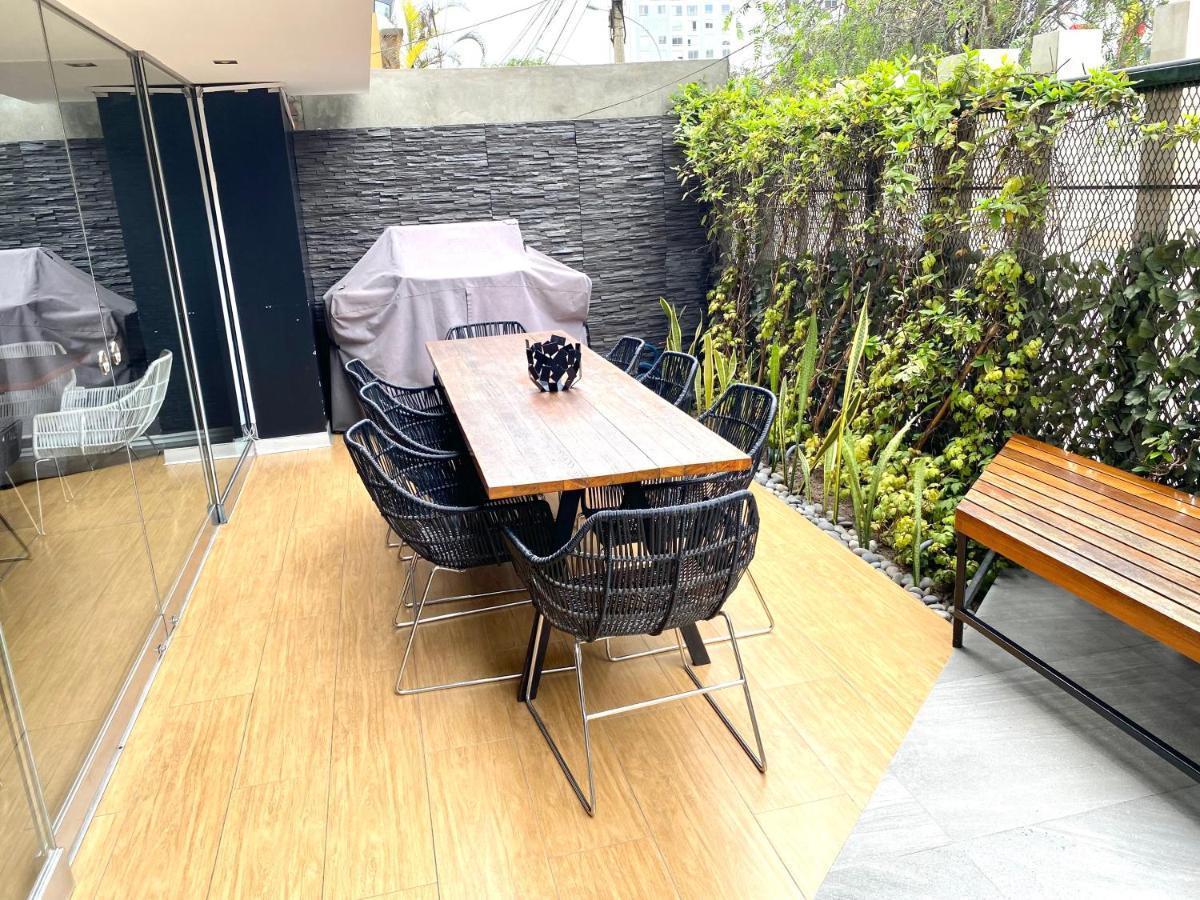 Hermoso Apartamento Con Piscina Miraflores- Canvas Lima Dış mekan fotoğraf